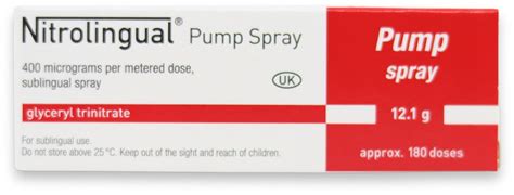 Nitrolingual Spray 180 Dose Medino