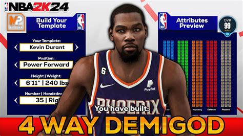 Way All Around Demigod Best Stretch Build In Nba K Youtube