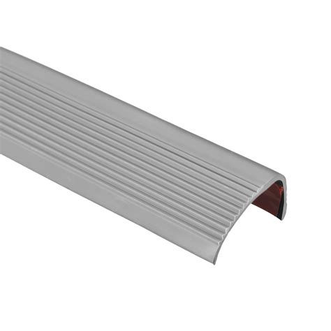 Stair Nosing Vinyl Stair Edge Protector Easy To Install 3 3Ft Grey