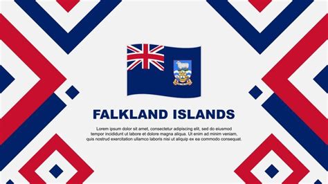 Premium Vector Falkland Islands Flag Abstract Background Design