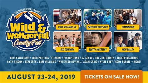 The Wild And Wonderful Country Fest 2019 Lineup Is Here Tickets On Sale