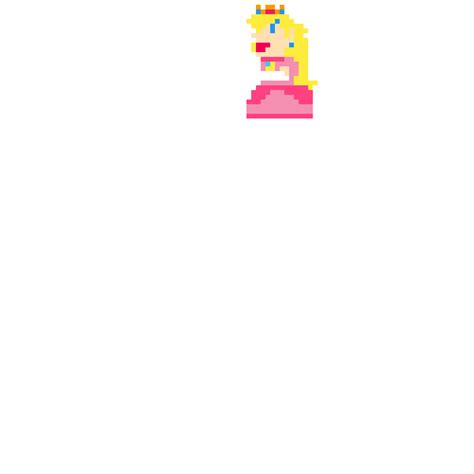 Pixilart Princess Peach By Rose Montallies