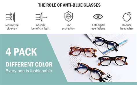 Amazon Aqwano Blue Light Blocking Reading Glasses Pack Computer