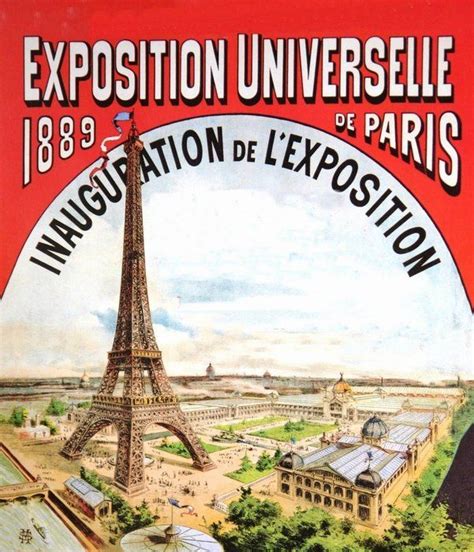 This Is A Poster Advertising The Exposition Universelle Paris World