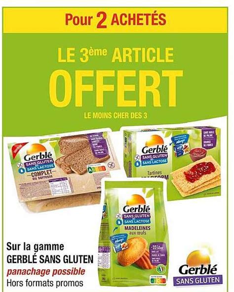 Promo La Gamme Gerbl Sans Gluten Chez Cora Icatalogue Fr