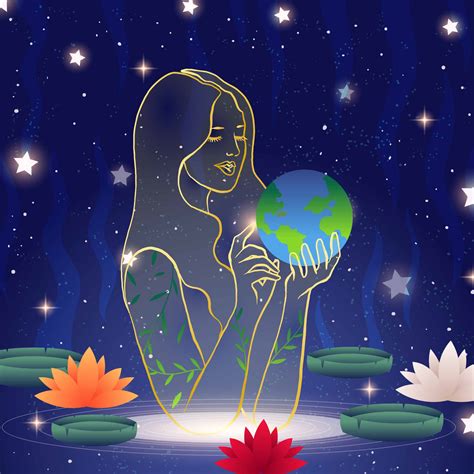 Earth Day Mother Of Nature Concept 2058469 Vector Art At Vecteezy