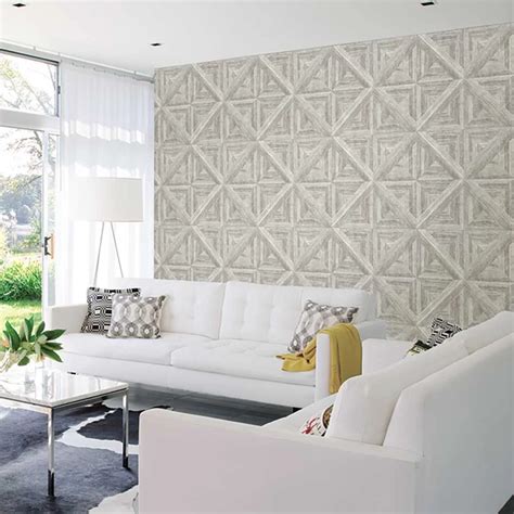 Diamond Parquet By Albany Silver Grey Wallpaper Wallpaper Direct