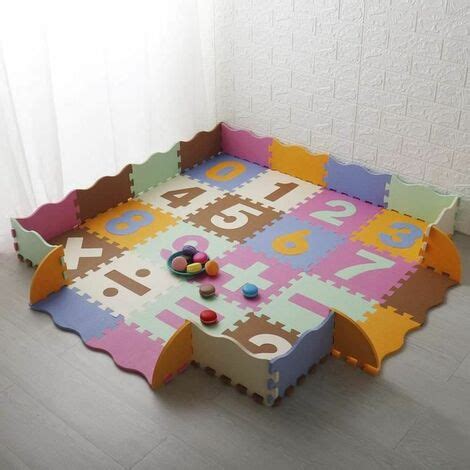 Tapis De Puzzles En Mousse Pour B B X Cm Tapis D Veil Pais Jeux