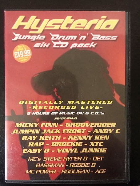 Hysteria 10 Audio Cd Jungle Drum N Bass 6 Cd Rave Pack