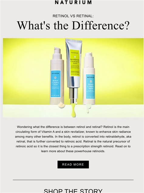 naturium retinol  retinal whats  difference milled