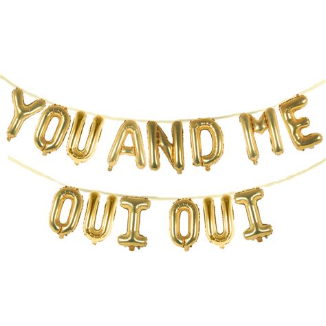 You And Me Oui Oui 16 Balloon Phrase Banner Set Instaballoons