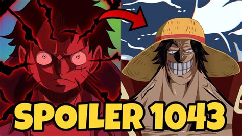 ONE PIECE 1043 SPOILERS LUFFY JOY BOY ZUNESHA ONE PIECE TEORIAS