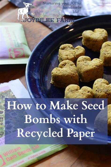 How to Make Seed Bombs with Recycled Paper - Joybilee® Farm | DIY | Herbs | Gardening