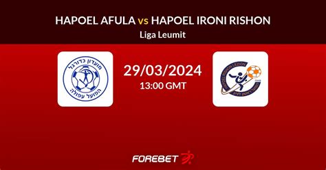 Hapoel Afula Vs Hapoel Ironi Rishon Prediction Stats H2H 29 Mar 2024