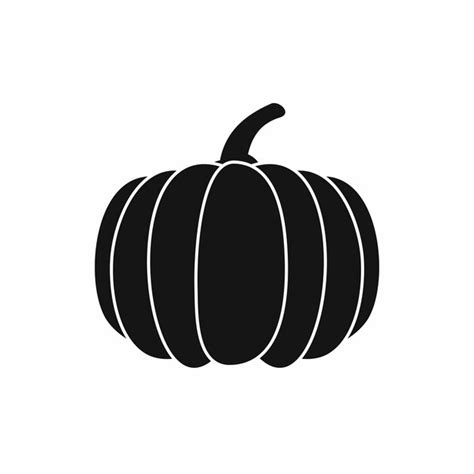 Icono de calabaza en estilo simple ilustración vectorial aislado