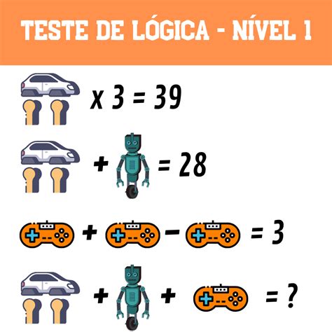 Teste De Logica - Teste de Lógica da Robótica