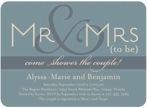 Jack And Jill Shower Invitations Heres A Pretty Yet Simple Couples