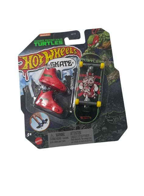 Hot Wheels Skate Fingerboard Teenage Mutant Ninja Turtles Raphael Walmart
