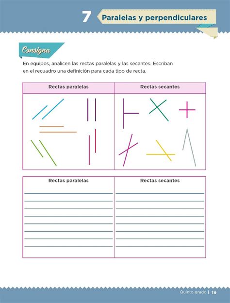 Paralelas Y Perpendiculares Bloque I Lecci N Apoyo Primaria 1062 The