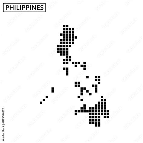 Filipina Map Illustration Showcasing The Geographical Outline Of The