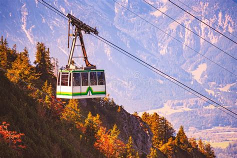 Tegelberg Cable Car In Bavaria Germany Stock Image Image Of Travel