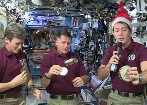 International Space Station Crew Celebrates the Holidays Aboard the ...