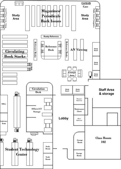 Library Design Architecture Plan Layout