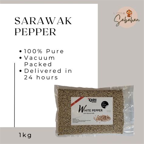 500G Orispice 100 Pure Sarawak White Peppercorn Lada Putih Biji