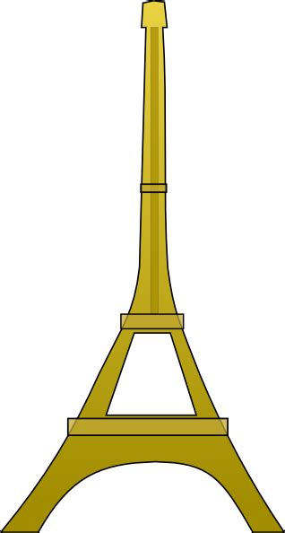 Gold Eiffel Tower Clip Art At Vector Clip Art Online