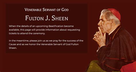 The Catholic Post Venerable Servant Of God Fulton J Sheen Will Be Beatified In Peoria On Dec