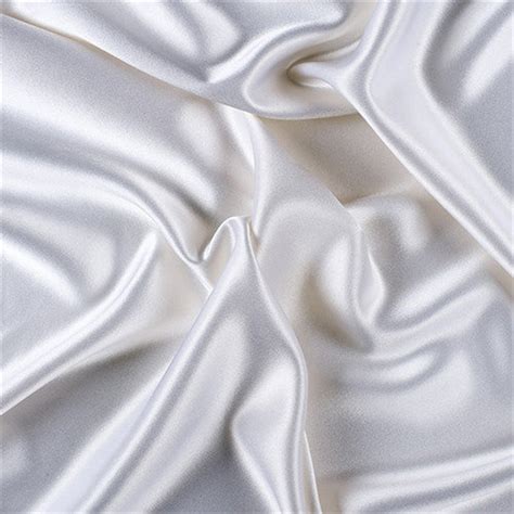 White Silk Crepe Back Satin Fabric By The Yard Etsy