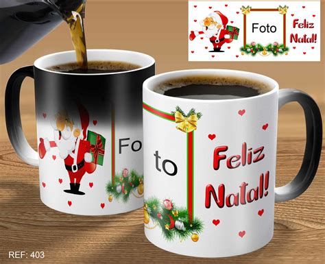 caneca mágica personalizada natal para presente lembrança Elo7