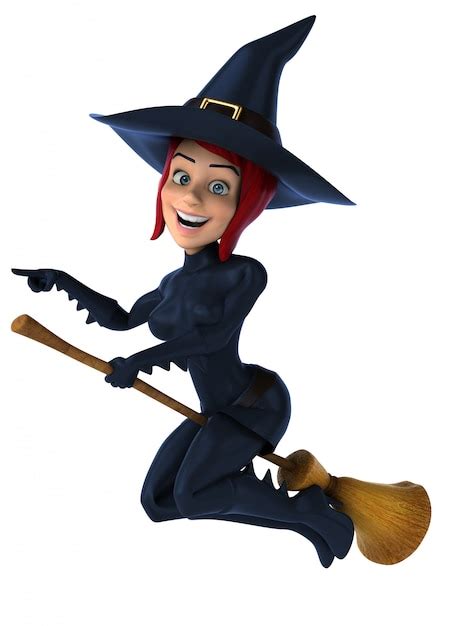 Premium Photo Sexy Witch 3d Character