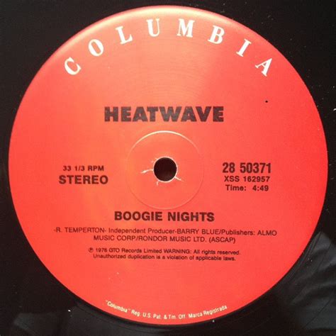 Heatwave Boogie Nights 2004 Vinyl Discogs