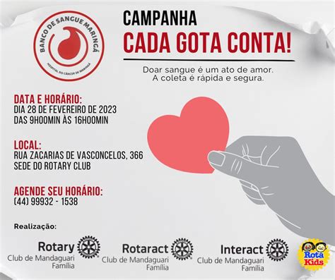 Rotary promove campanha de doação de sangue