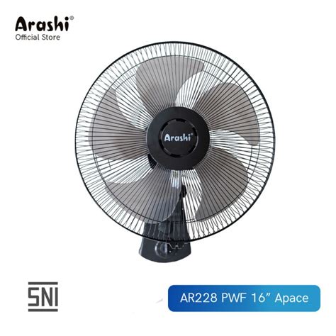 Jual Arashi Apace Ar Pwf Kipas Angin Dinding Inch Wall Fan