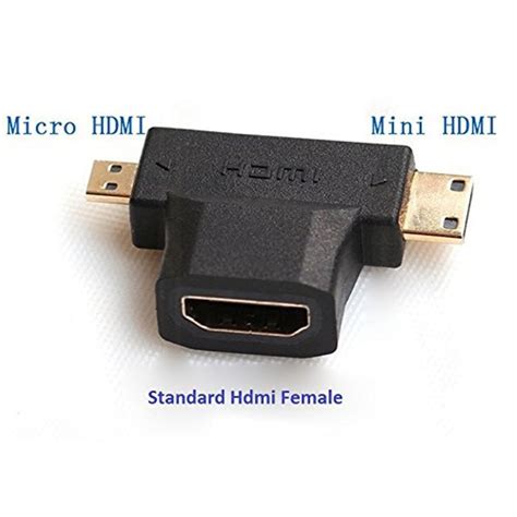jual mini hdmi male  micro hdmi male  hdmi female konektor
