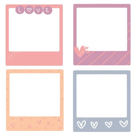 Polaroid Photo Frame Png Transparent Love Theme Polaroid Photo Frame