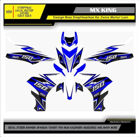 Jual Stiker Decal Jupiter Mx King Full Body Blue White Di Lapak D