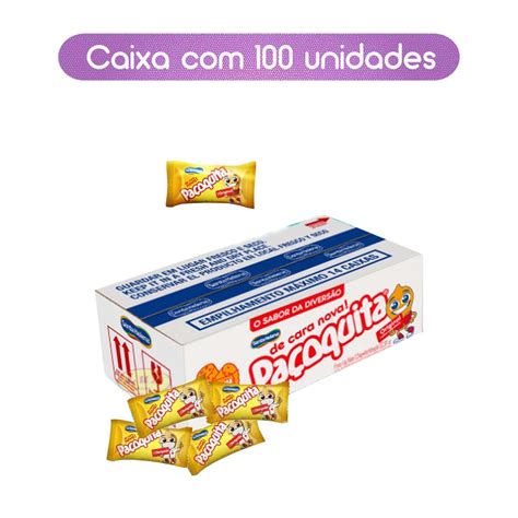 Paçoca Rolha 1 5KG 100 Unidades Paçoquita Santa Helena Caixa Shopee