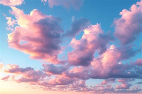 Premium Photo Beautiful Sunset Sky With Pink Clouds