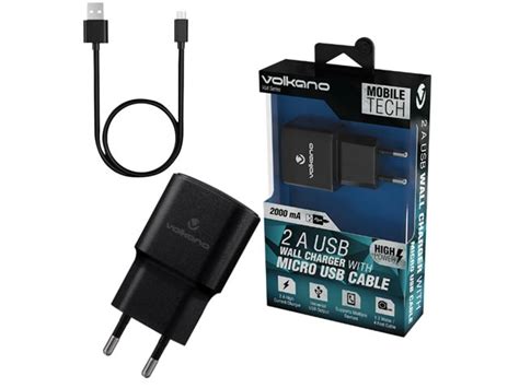 Volkano Volt M Series2a Power Adapter With Micro Usb Charge Cable