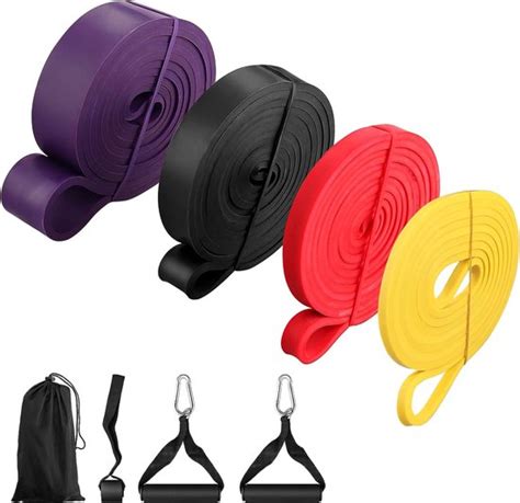 Fitnessbanden Weerstandsbanden 4 In 1 Pull Up Expander Set 100