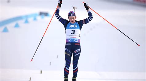 Biathlon WM Justine Braisaz Bouchet krönt sich zur Weltmeisterin