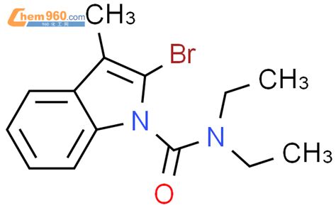 920981 29 9 1H Indole 1 carboxamide 2 bromo N N diethyl 3 methyl 化学式