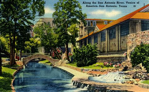 Vintage Postcard Arch Bridge San Antonio Texas Vintage Flickr