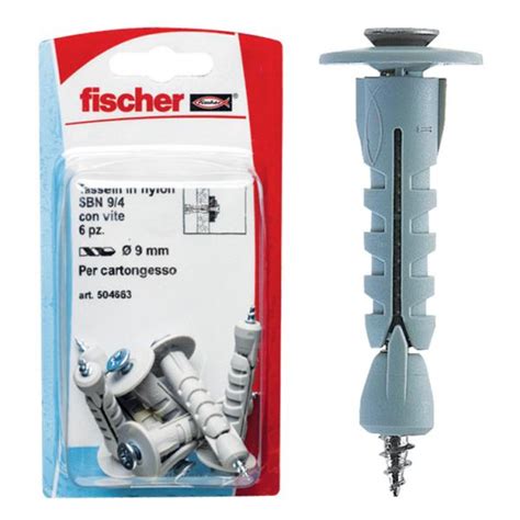 Fischer Taco Para Placa De Yeso Con Tornillo En Blister Sbn K