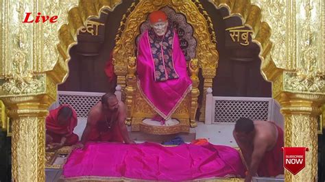 Shirdi Sai Baba Evening Live Darshan Youtube