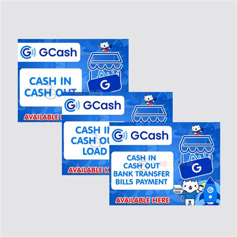 Gcash Tarpaulin Cash Inout Load Bank Transfer And Bills Payment