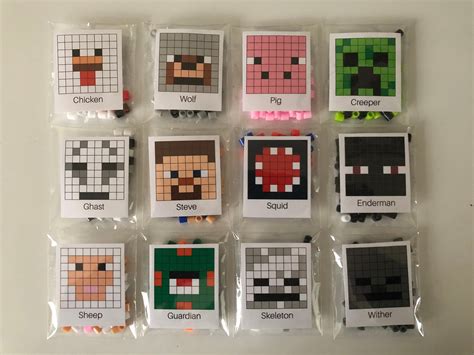 Diamond Block Minecraft Perler Beads